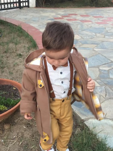 Χειμερινό Κουστουμάκι Βάπτισης  Παλτο Mi Chiamo Α4261Κ