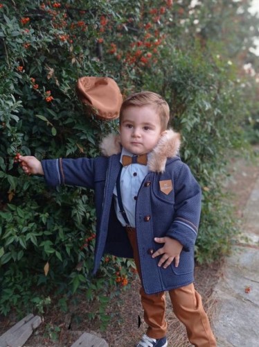 Χειμερινό Κουστουμάκι Βάπτισης Mi Chiamo Με Παλτό A4270